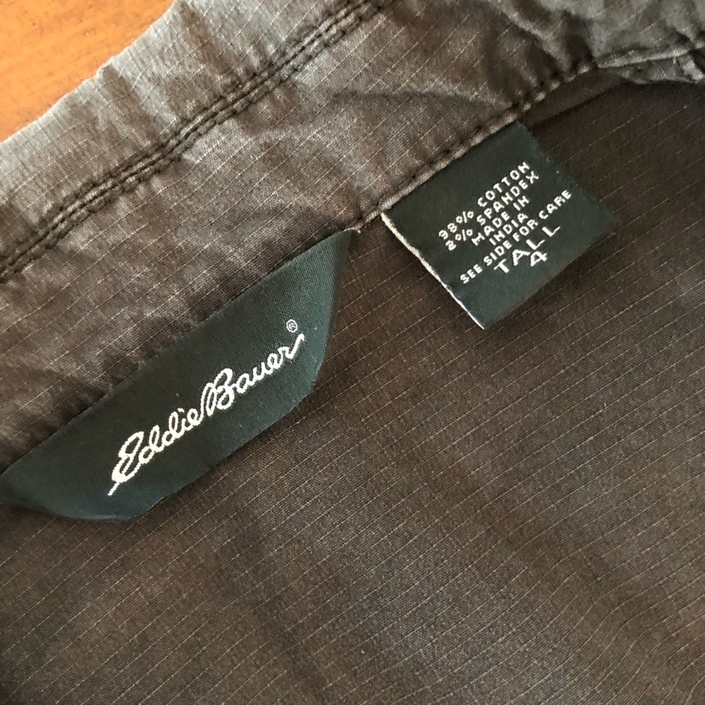 Eddie Bauer Green Canvas Jacket - Picture 3 of 4